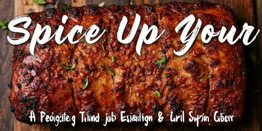 Close-up of seasoned pork ribs ready to grill