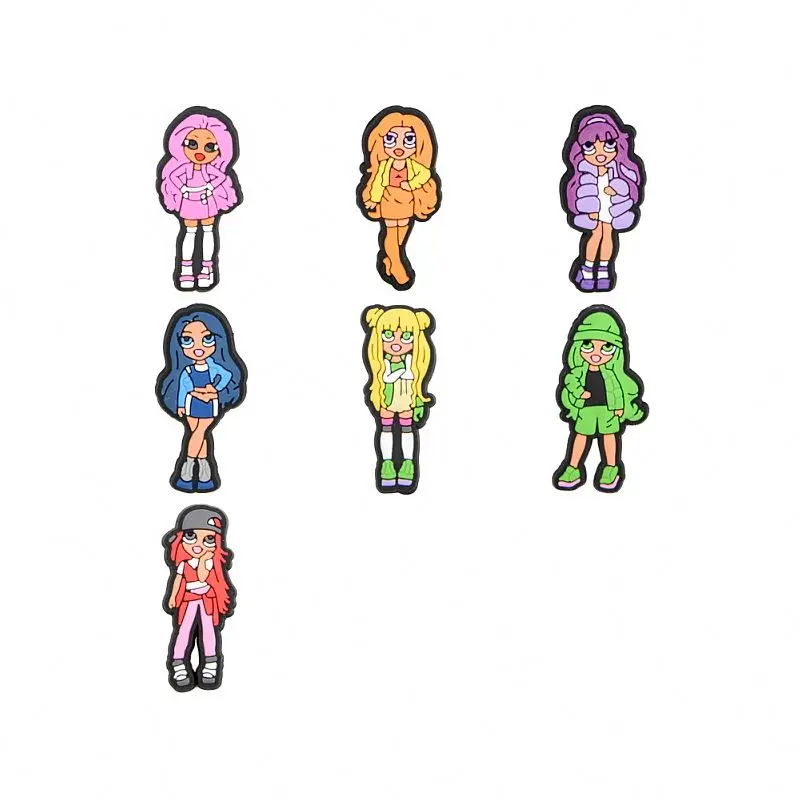 

Wholesale Customize croc Charms Soft Pvc Charms Shoe Charms Cartoon Shoe Decorations for girls