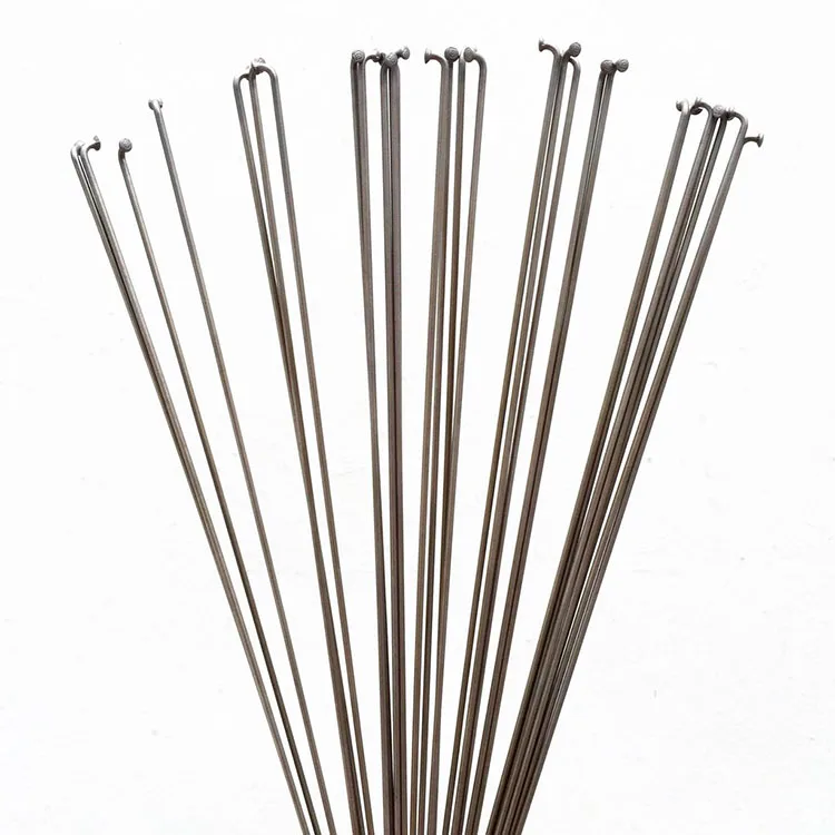 

factory price titanium spoke titanium 2mm  J-bend spokes bike spokes for bicycle, Silver
