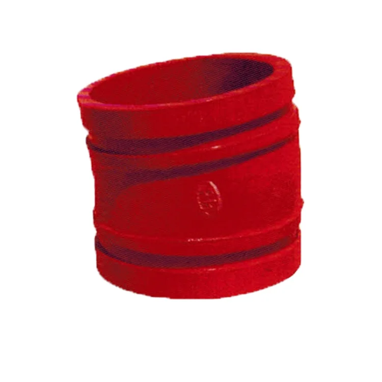 

Grooved 50mm ductile iron pipe fittings for Fire Sprinkler System, White silver red blue