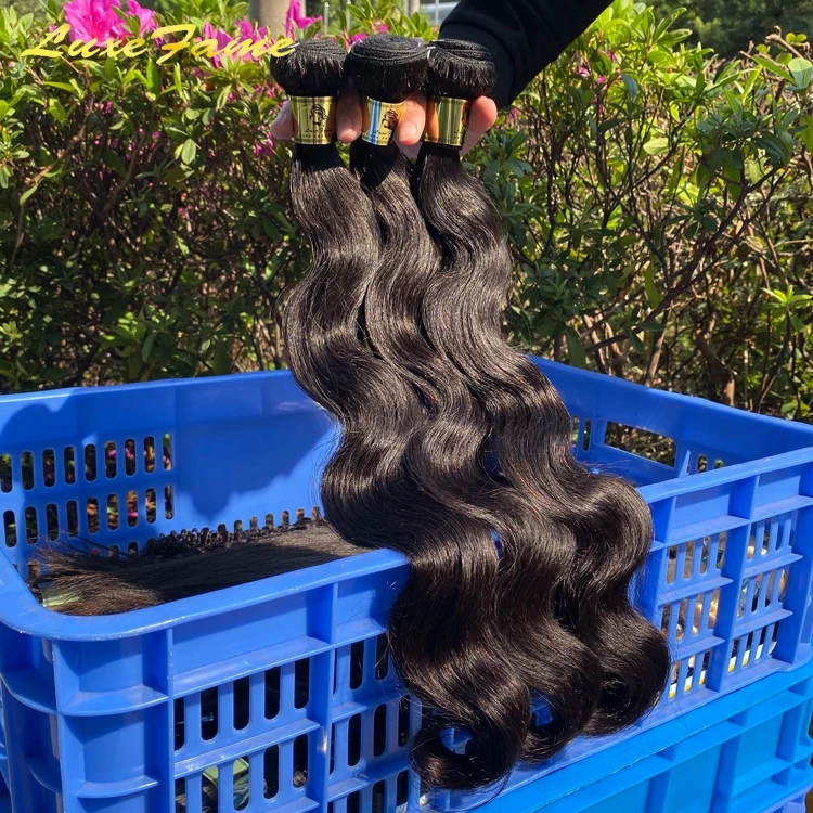 

Luxefame 100% grade 9a virgin hair raw malaysian human hair weft,mink body wave malaysian virgin hair,double drawn virgin hair