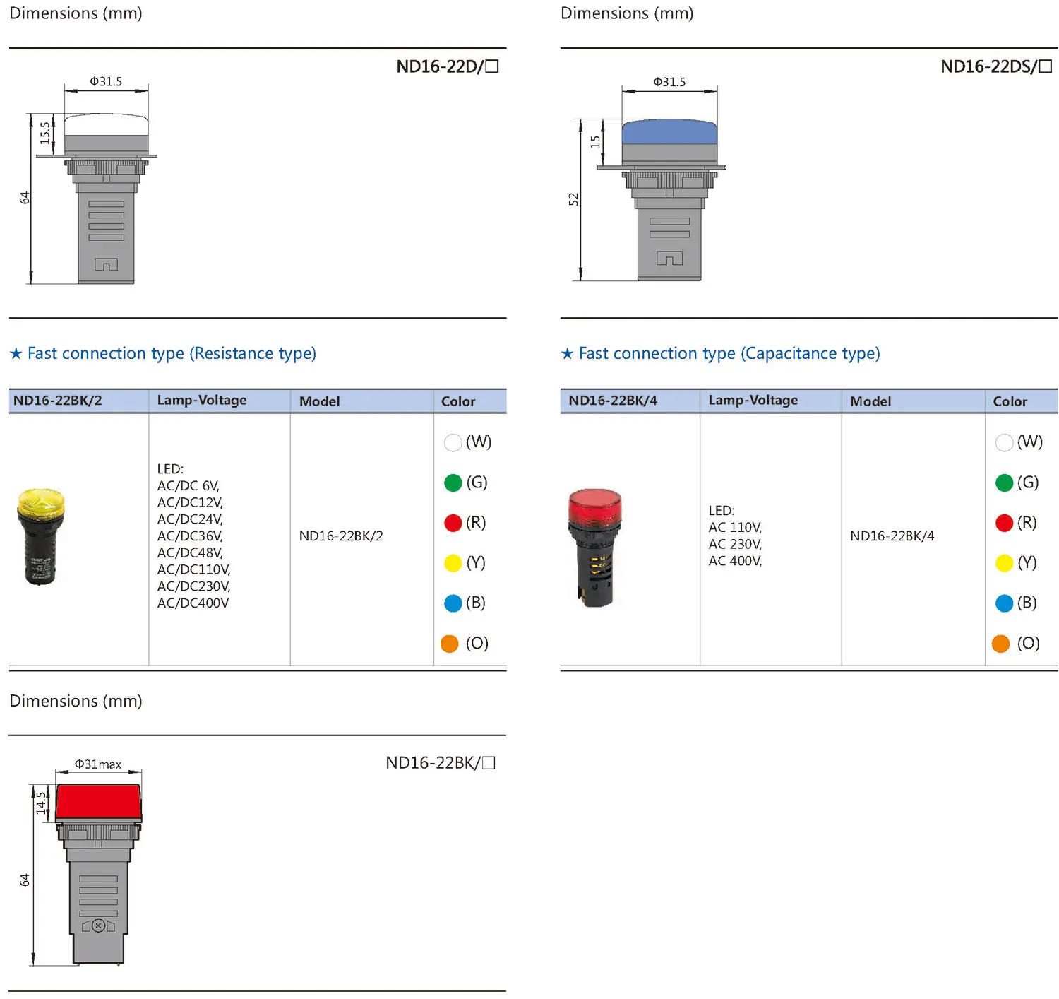 Chint ND16 Pilot Light ND16-22D/2 ND16-22CS ND16-22DS ND16-22FS ND16-22BS 24V 220V CHNT LED Indicator