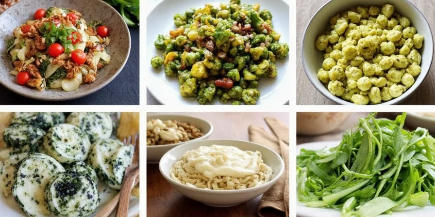 Cooking steps with different herbs