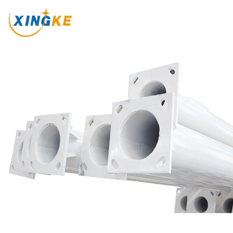 
China manufacture wholesale custom garden lighting pole light hot zinc galvanized light poles 