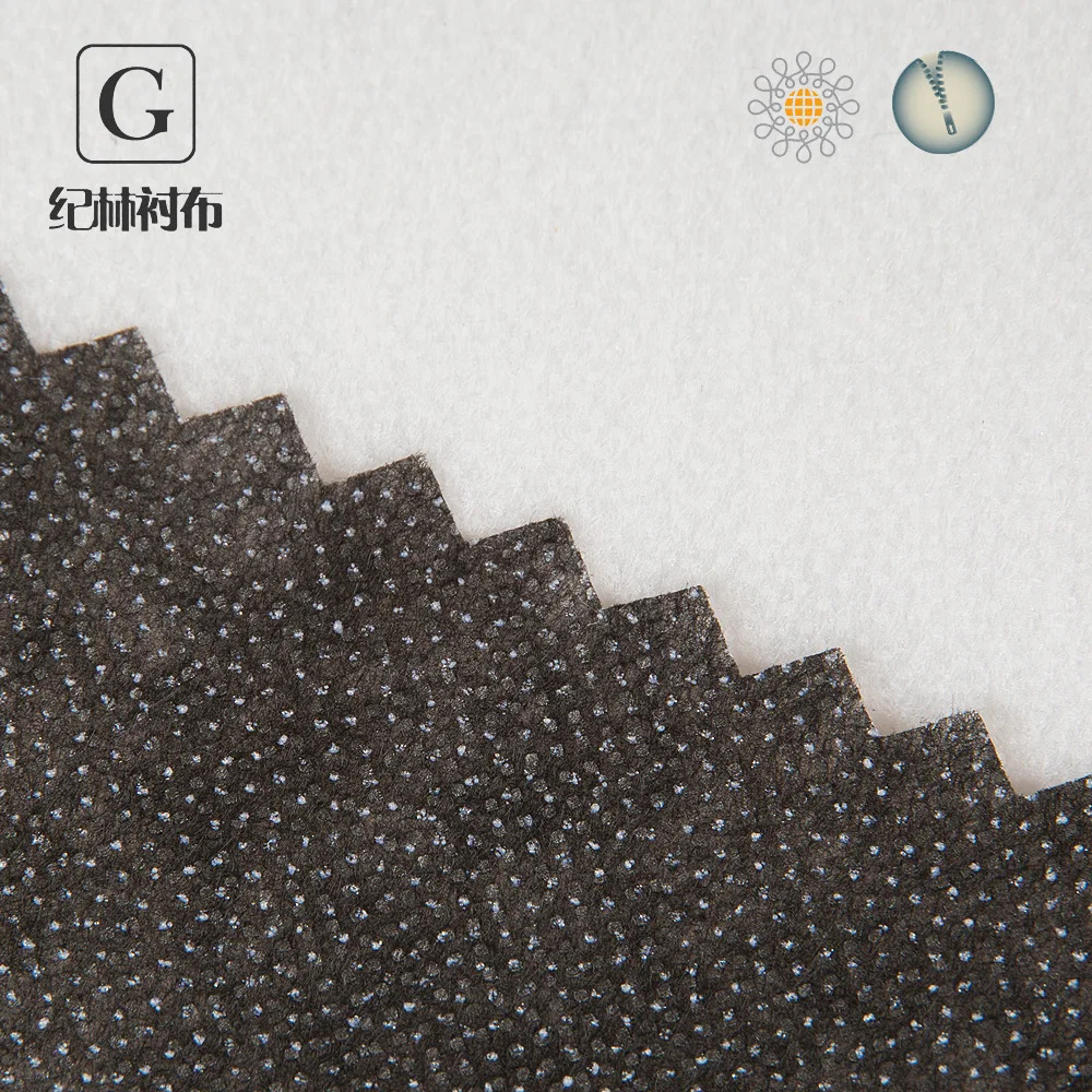 
wholesale woven technology fusing 100% cotton shirt interlining fabric 
