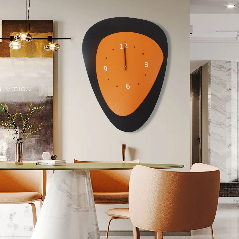 

JZ Home Decor Luxury Nordic 3D Metal Wall Art Mute Quartz Clocks Decorative Modern Wall Clock