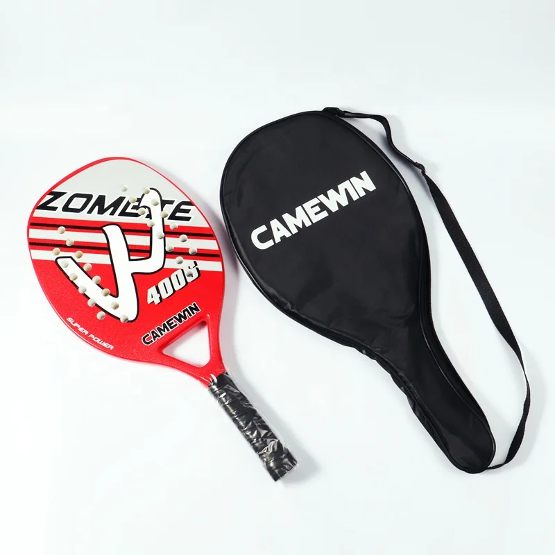 

New Design CAMEWIN Outdoor Paddle Beach Tennis Racket Carbon Fiber Power Lite Pop Tennis Paddle Paddleball Racquets