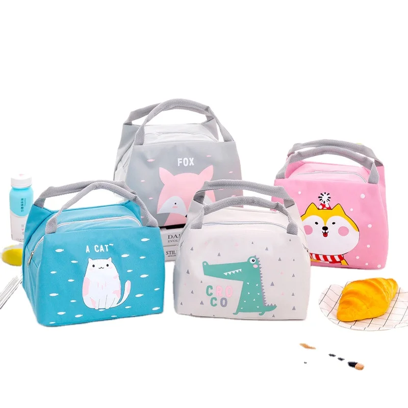 

Portable New Thermal Insulated Lunch Box Tote Cooler Handbag Pouch Dinner Container School Food Storage Bags