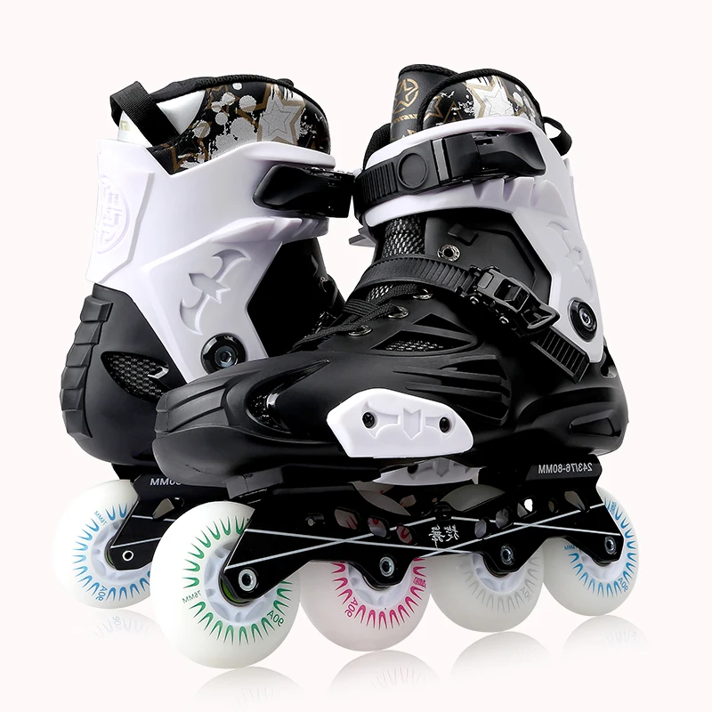 

RTS OEM ODM flashing roller inline skates light up PU wheels cityrun roller skates patines en linea