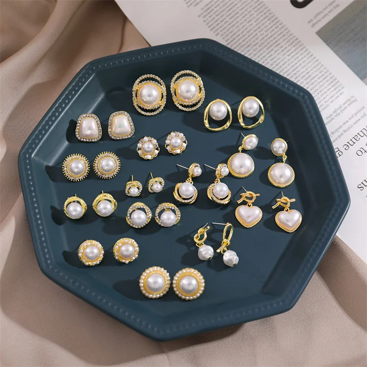 

New Fashion 925 Sterling Silver Needle Silver Long Tassel Pearl Earrings Women's Stud Earrings