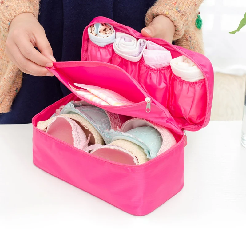 
Multi-Functional Packing Organizer Bra Underwear Storage Bag Travel Lingerie Pouch 