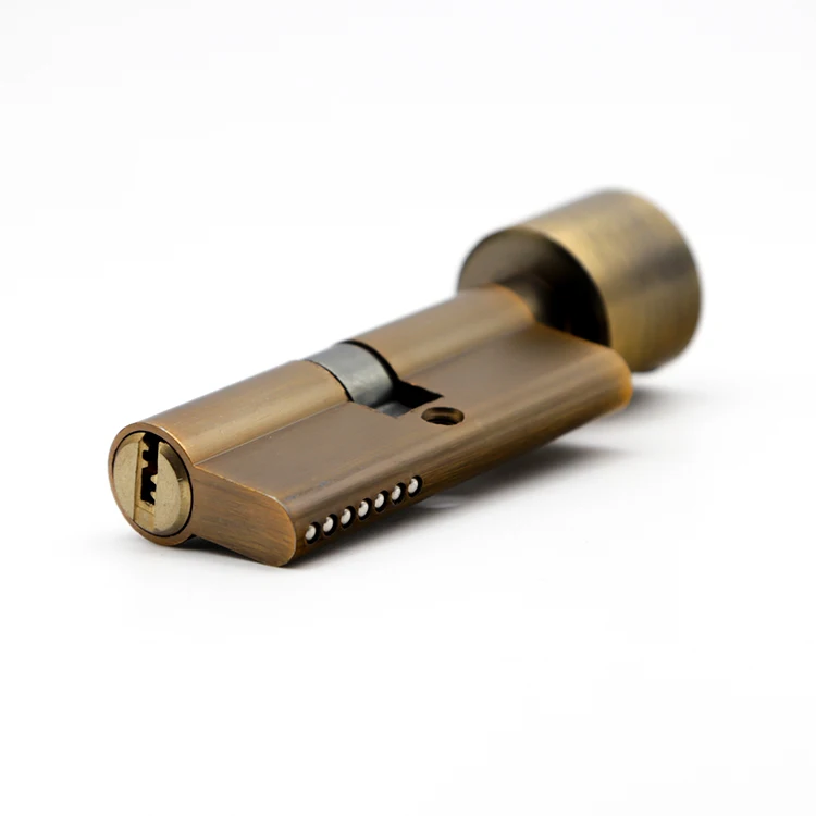 

One Dropshipping Big Knob Bronze Brushed Single Open Door Lock Cylinder