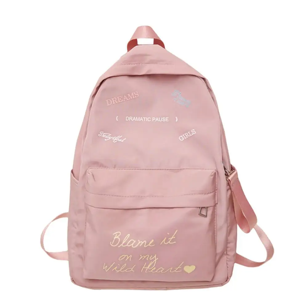 

Women Backpack Waterproof Nylon Patchwork Female School Bag Travel Teenage Backpacks