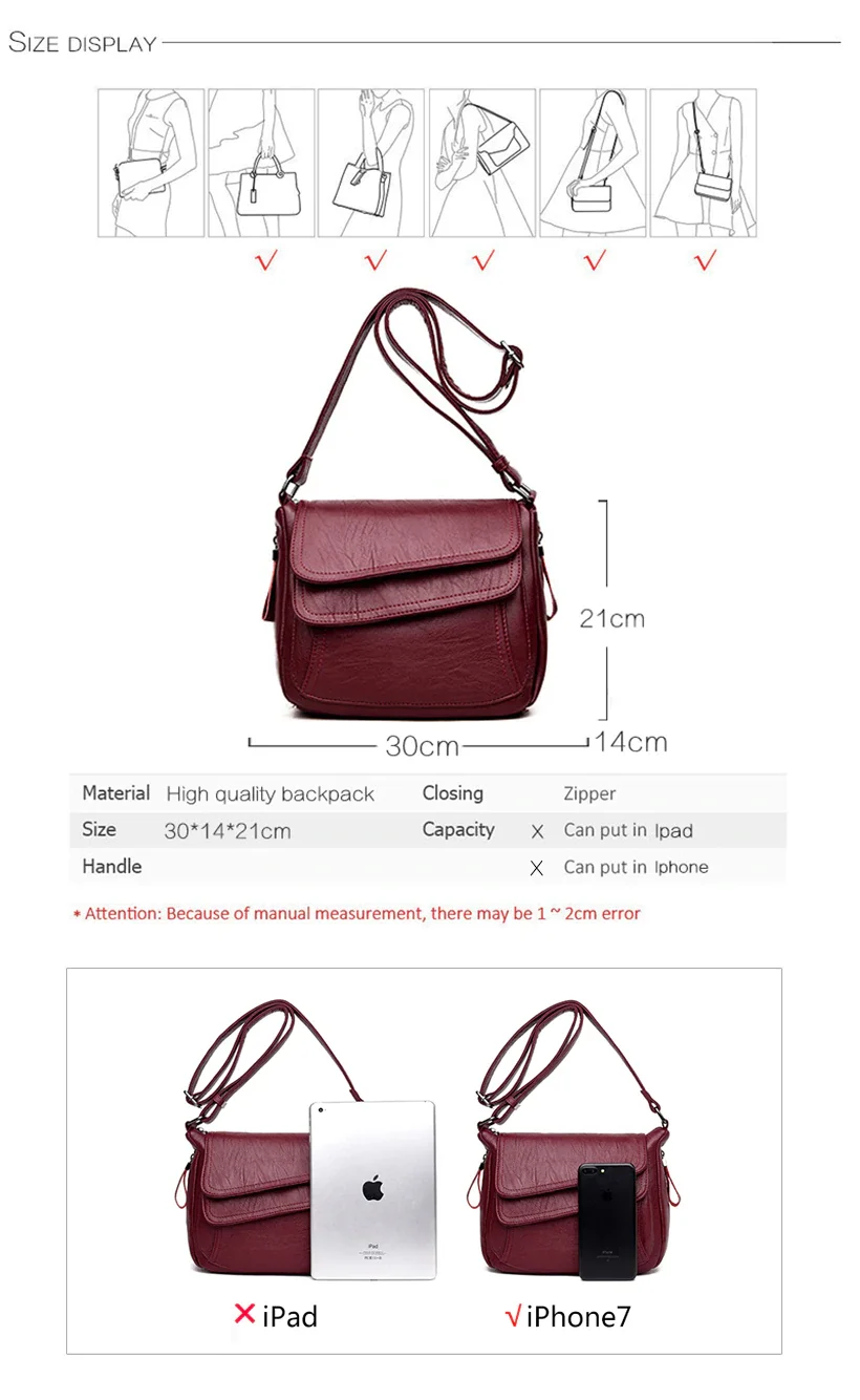 product-GF bags-Summer Style Soft Leather Luxury Handbags Women Designer Multi-pocket Messenger Shou-1