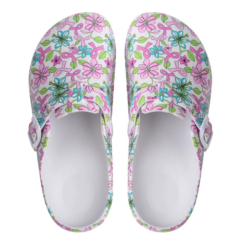 

women print nurse shoes 2021 fashion wholesale custom medical slippers high quality waterproof clogs shoes