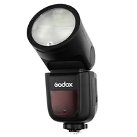 

Godox V1C V1N V1S V1F V1O V1P TTL 1/8000s HSS Li-ion Round Head Camera Flash Speedlite Flash for DSLR Cameras +AK-R1