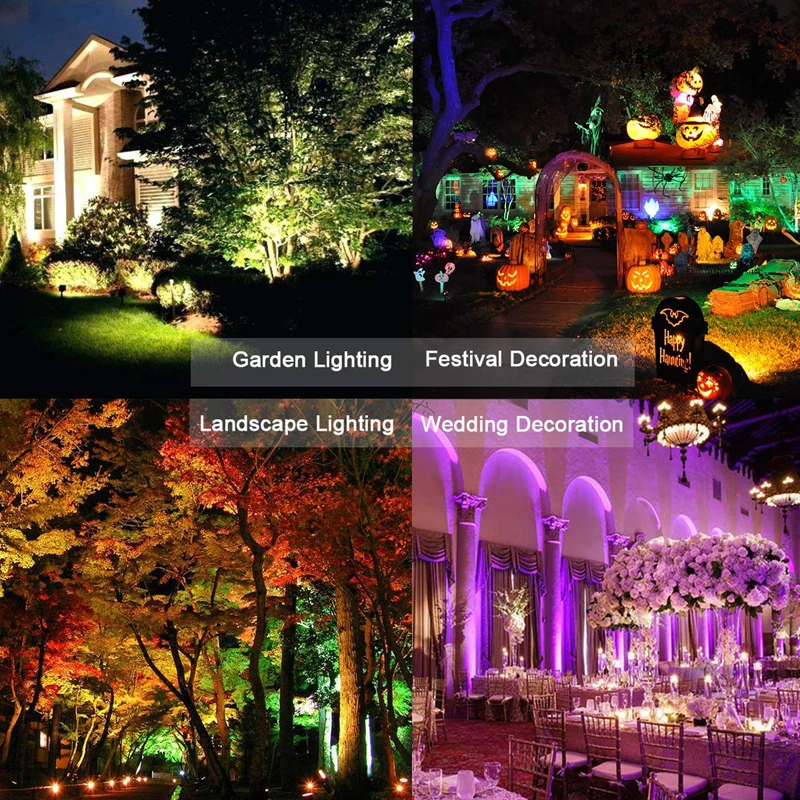 Bluetooth LED Flood Light Solar Power RGBW 30W APP Remote Control Smart House Floodlights IP65 Outdoor LED Spotlight Group Contr