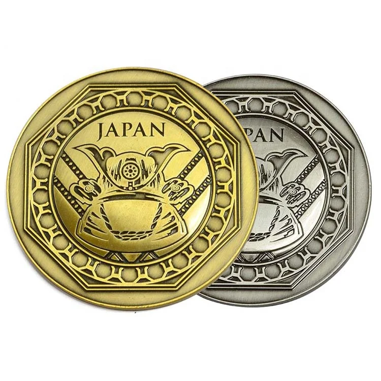 
Factory Supply Cheap Price Metal Custom Challenge Old Coin Gold 3D Logo Game Challenge Coin 
