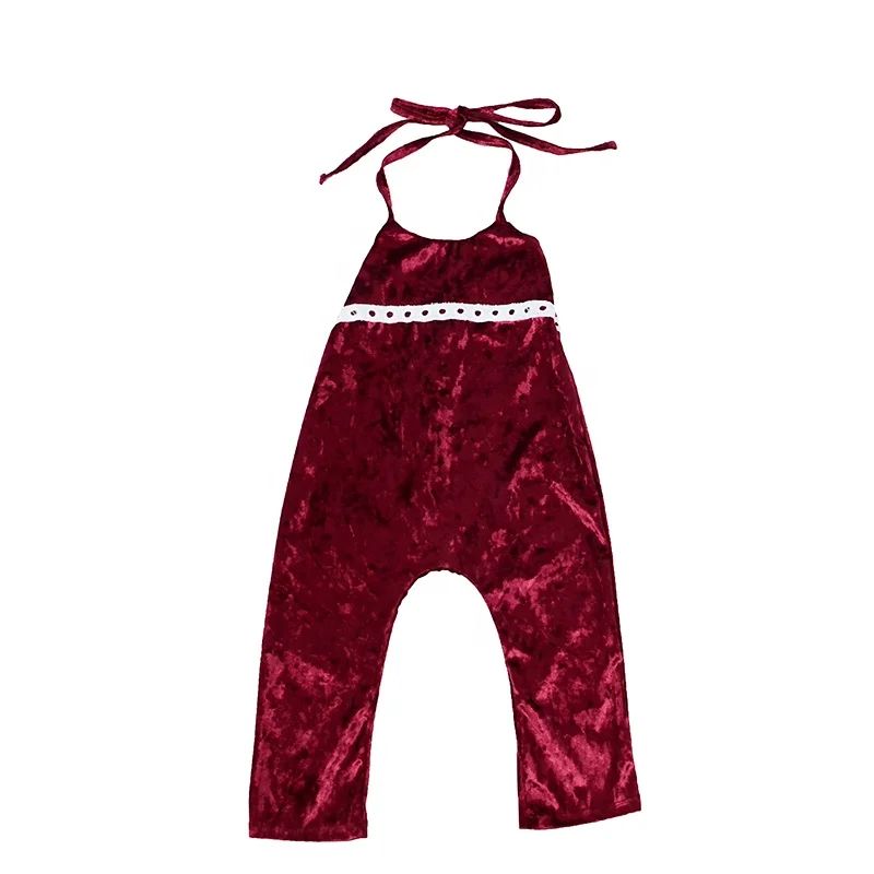 

toddler Girls velvet Romper jumpsuit kid fall Clothing New