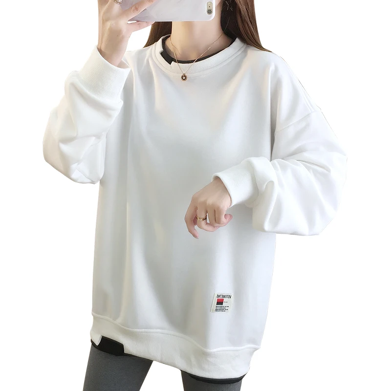 

Wholesale fashion 2021 long sleeve oversized hoodie sweatshirt athletic wear women, Optional
