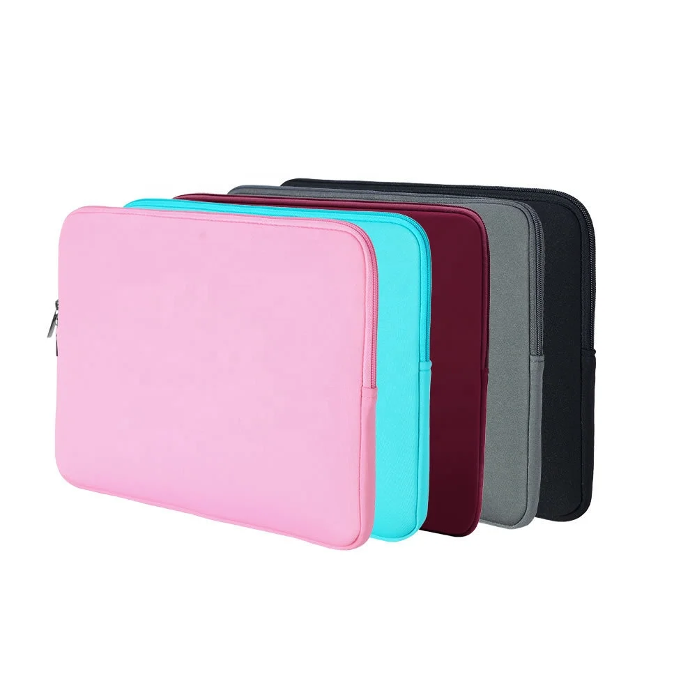 

2020 fashion design neoprene laptop bag with zipper outdoor waterproof neoprene pouch for computer promotion laptop sleeve