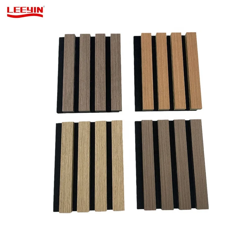 

Decorative Acoustic Panel Wooden Slat Akupanel for Living Room Hotel Wood Wall Panel