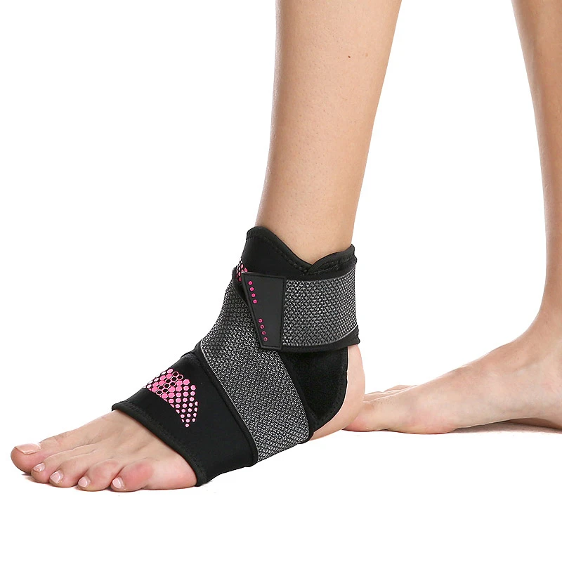 

Hot selling Adjustable Compression Sports Protection Injury Recovery Ankle Braces, Pink,blue,gray