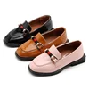 KS1407 Wholesale girls casual leather shoes fashion design back to school shoes leather