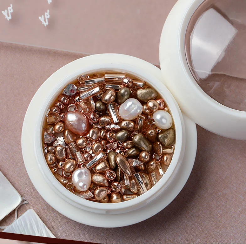 

2021 Pearl Nail Decoration Rhinestones Manicure DIY Nail Art Accessories