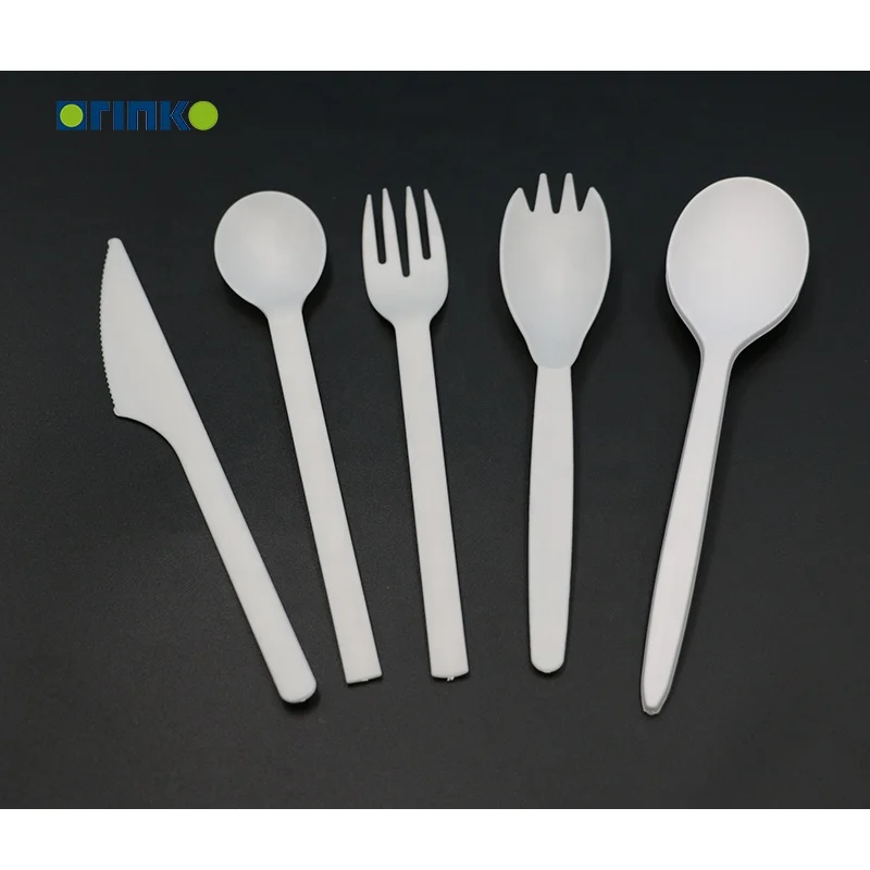 

ORINKO eco friendly disposable cutlery biodegradable chinese tableware, White