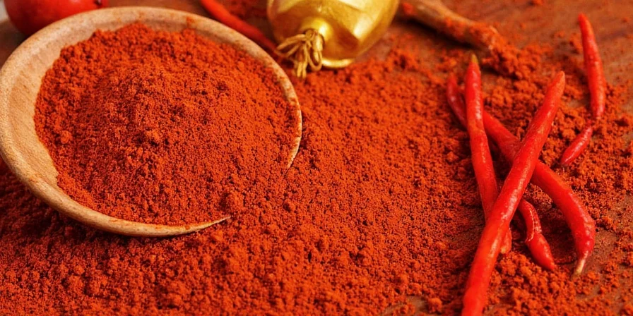 Mexican cinnamon sticks alongside chili peppers