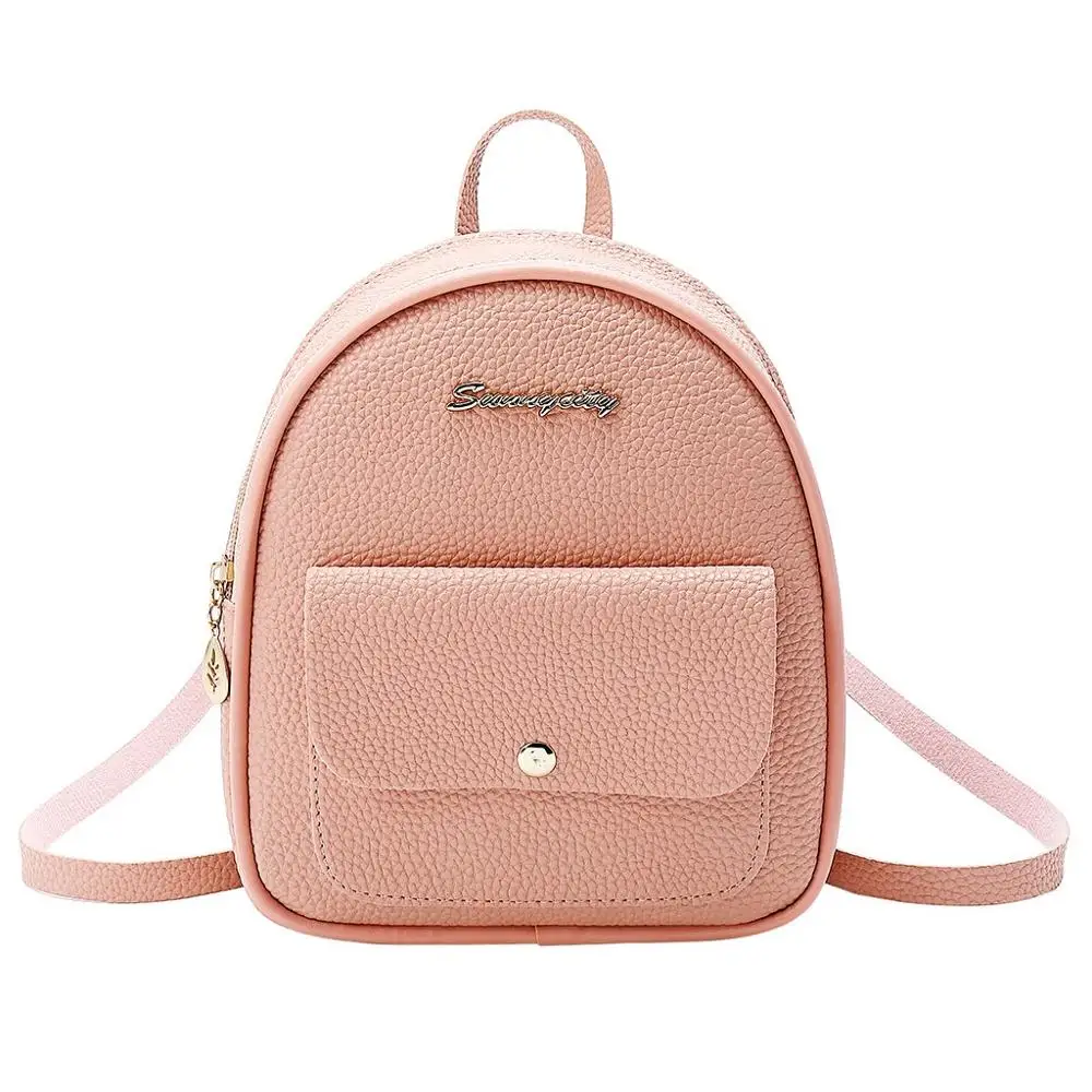 

Wholesale Price Youth Women Leather Backpacks Teenage Girls Female School Shoulder Bag Pink Bagpack