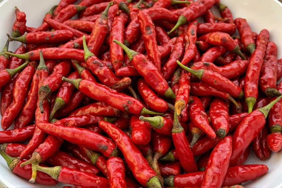 Comparison table showing different dried chilies