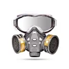 Protective goggles and gas mask integrated paint polishing special full face protection