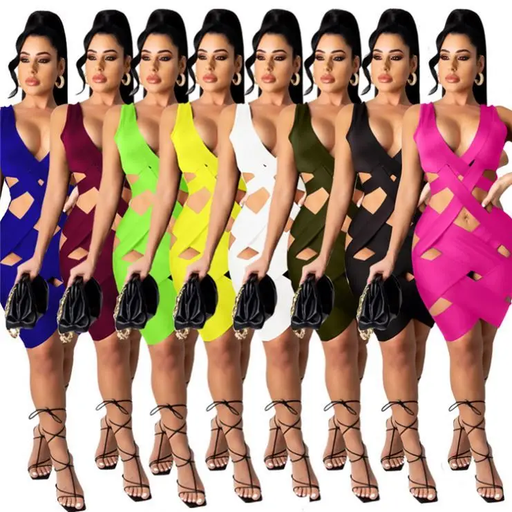

New Arrival PEARL Sleeveless Trendy Summer Vestidos casual Fashion 2021 Woman Casual Dress Women Sexy Dresses