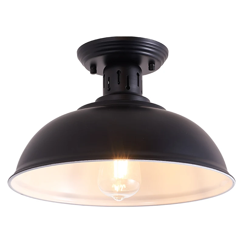 

Shape Lamp Ceiling Light Loft Industrial Metal E27 Kitchen Vintage Pendant Hot Sell Restaurant Black Ceiling Lamps LED Bulbs,led, As shown in the picture