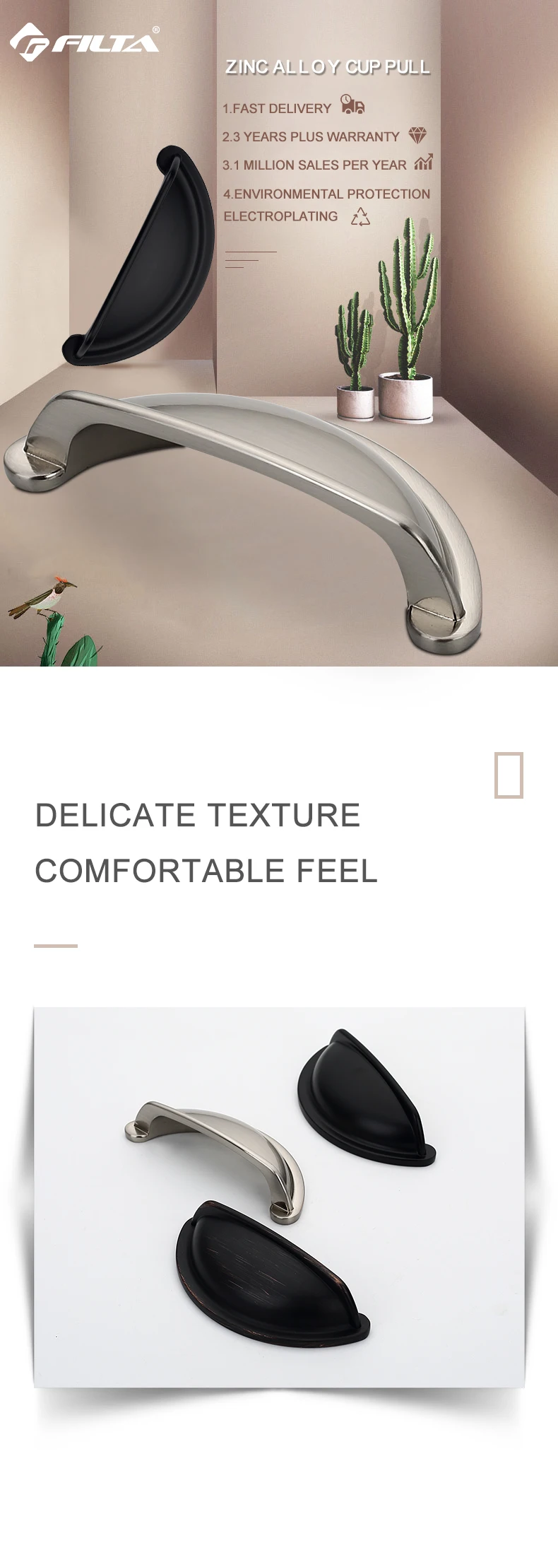 Papelera De 3 Pulgadas De Zinc Y Níquel Cepillado Para Dormitorio