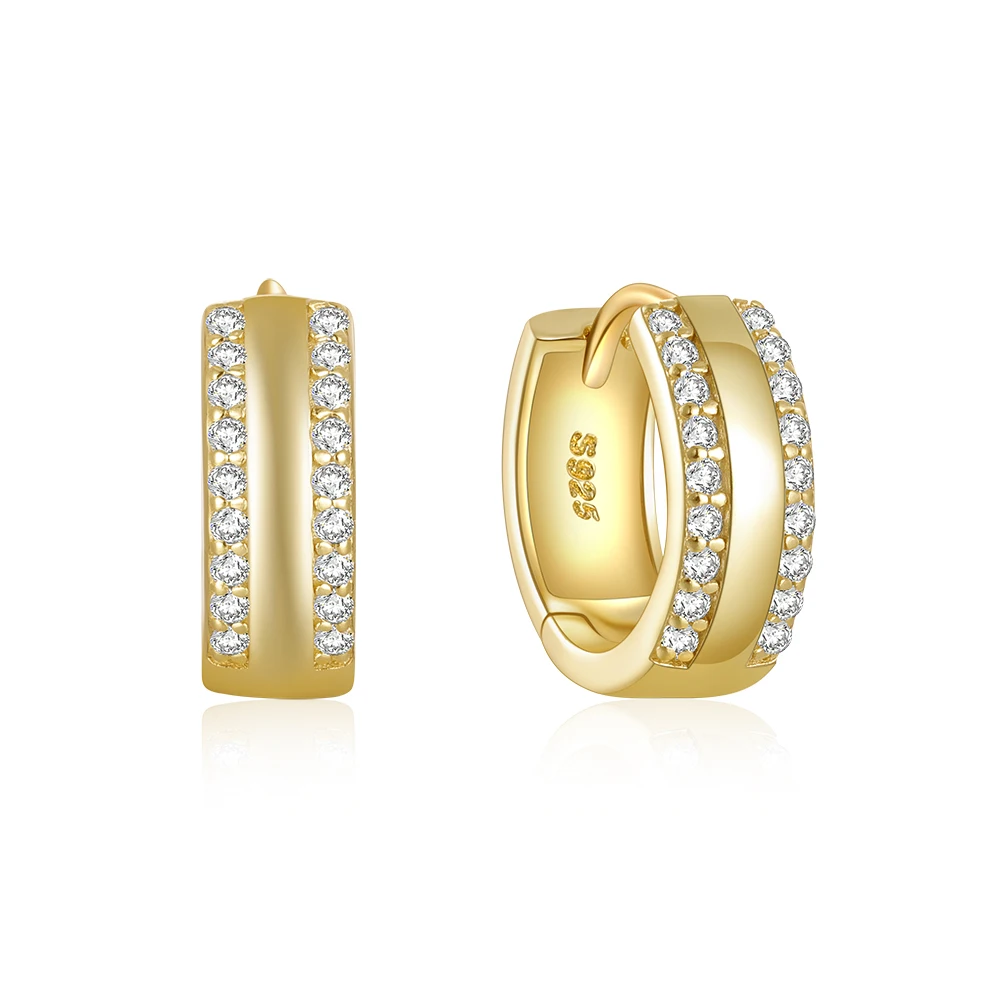 

Roxi New Design Customize Diamond Hoop Ear Buckle 925 Sterling Silver Earrings 2023