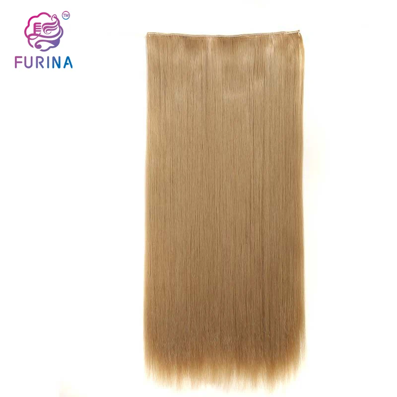 

Natural shine One-piece Suits 5 clips hair extension balayage clip in hair extension thick and full hair extension for women