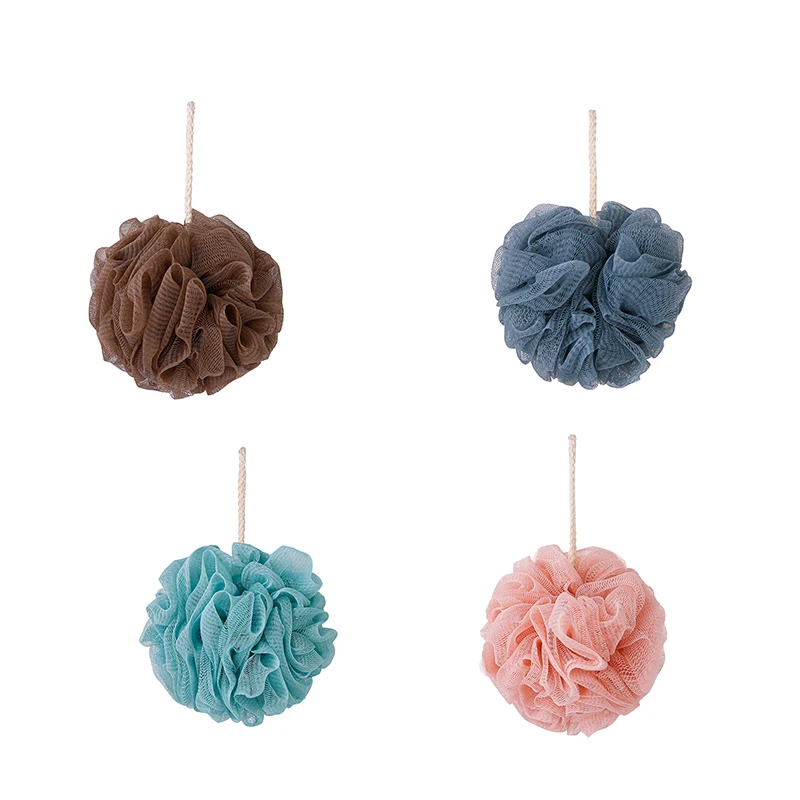 

Comfortable body bath brush mesh bath sponge ball for shower