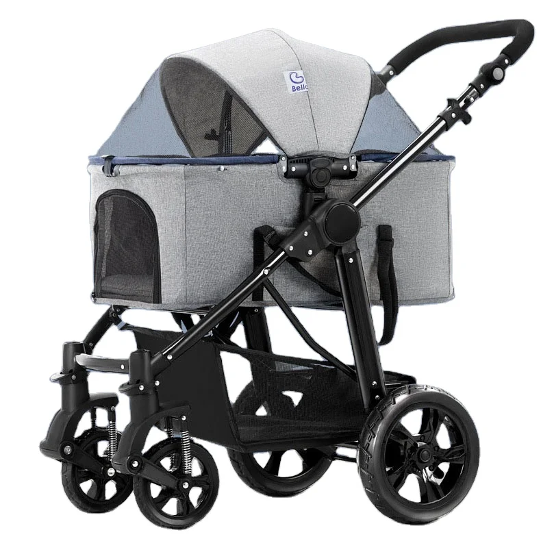 

Lealoncat SP09 Luxury folding pet stroller for dog /outdoor dog strollers pet trolley for sale / pet stroller carrier travel