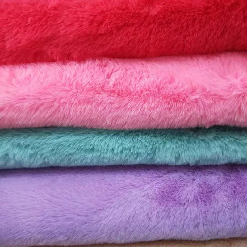 Hot Sale Short Fur 2cm Fur Length Fake Rabbit Fur Fabric for Rugs Garments Home Textile