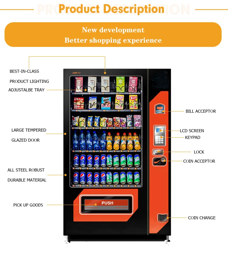 Chinese Snack & Drink Vending Machine----Xy-Dle-10c - China