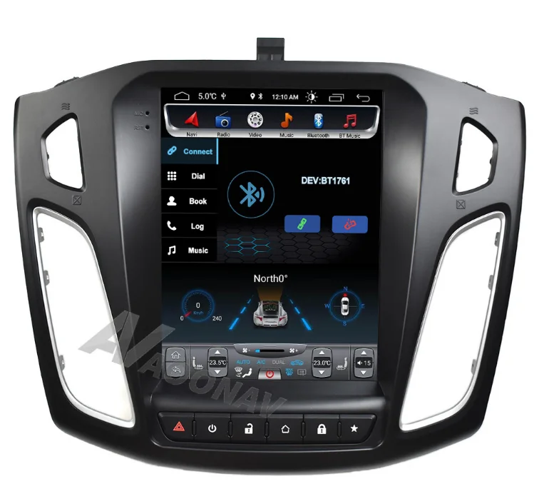 

AOONAV Android 9.0 Tesla Style Touch Screen GPS Car Navigation For Ford Focus 2018 Car Autoradio Recorder Multimedia Headunit