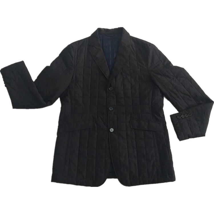 
High quality durable using various fashion padding suit trench fabric men cotton coat 