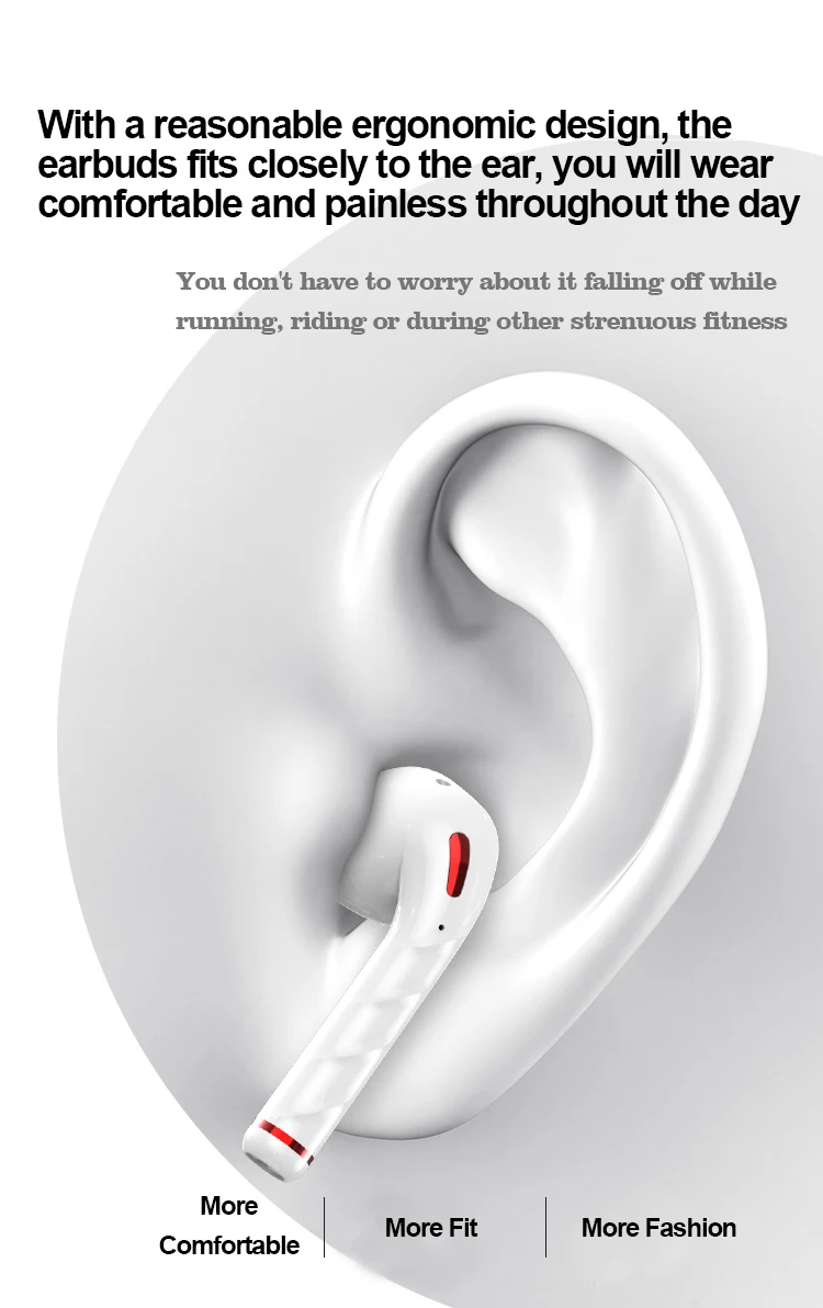 Mini Bluetooth earphone TWS wireless earbuds waterproof Sports Headset Wireless Earphone T1