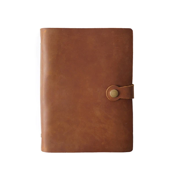 Vintage Leather Notebook Portable Diary Graffiti Sketchbook Nature Cowhide Creative Handmade Cover Notebook Stationery Supplies
