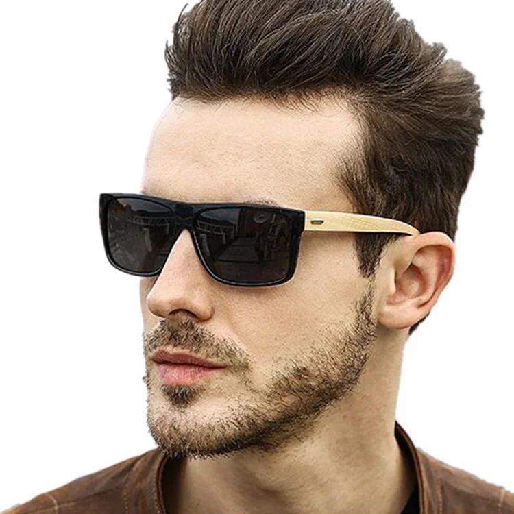 

Custom Engraved Logo Wood Sunglass Customize Sun Glasses Shades Wooden Bamboo Sunglasses, Custom colors