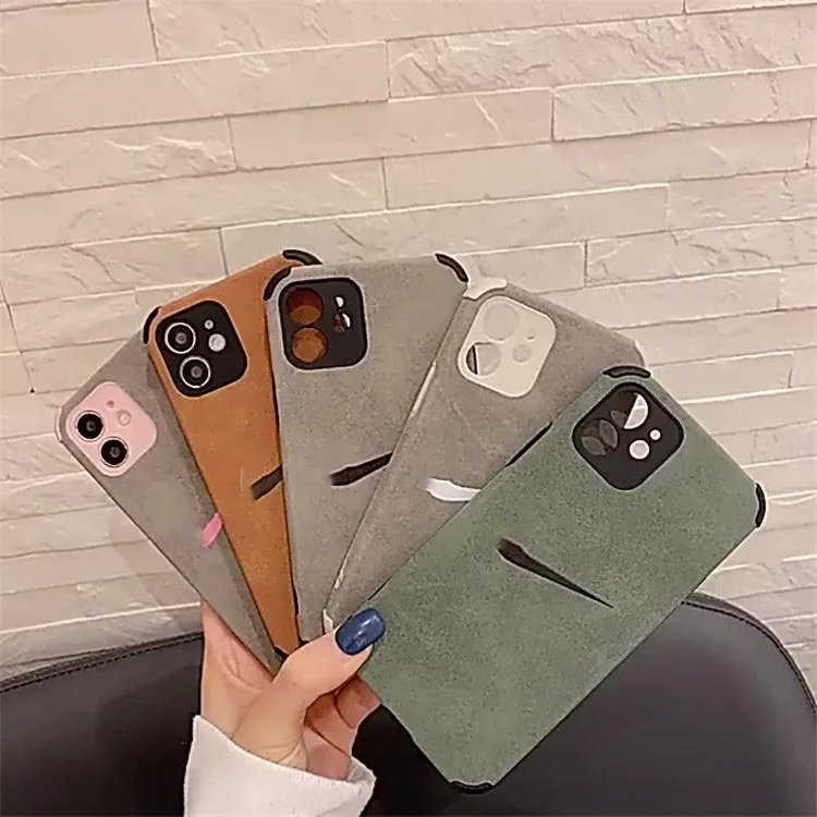 

Free sample soft TPU suede shockproof back cover phone case for iphone case for iPhone 11 12 13 Pro max cover, 5 colors