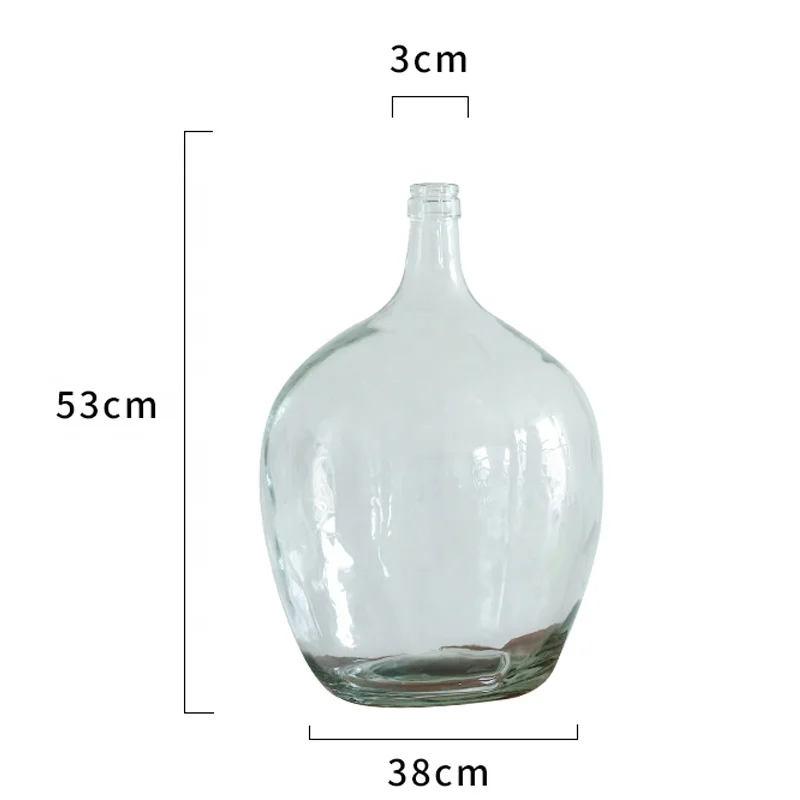 

DaveQimoo Wholesale European Creative clear bottle Dining Home Decor Flower Wedding Table Top Glass Vase